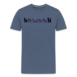 K9s Lead the Way - Service - Men's Premium T-Shirt - heather blue