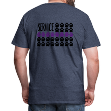 Load image into Gallery viewer, K9s Lead the Way - Service - Men&#39;s Premium T-Shirt - heather blue
