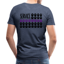 Load image into Gallery viewer, K9s Lead the Way - Service - Men&#39;s Premium T-Shirt - heather blue
