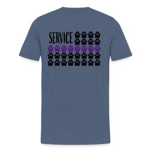 K9s Lead the Way - Service - Men's Premium T-Shirt - heather blue