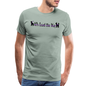 K9s Lead the Way - Service - Men's Premium T-Shirt - steel green