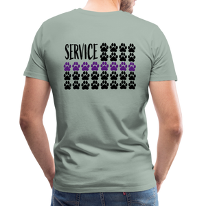 K9s Lead the Way - Service - Men's Premium T-Shirt - steel green