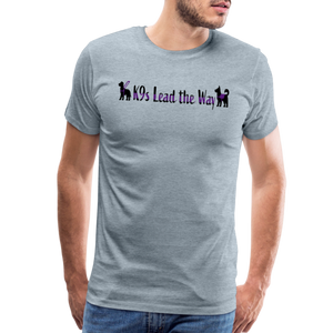 K9s Lead the Way - Service - Men's Premium T-Shirt - heather ice blue