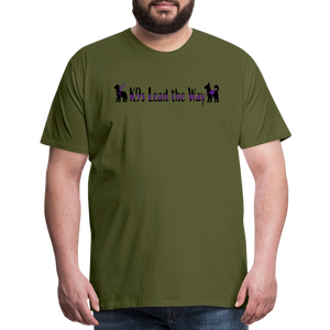 K9s Lead the Way - Service - Men's Premium T-Shirt - olive green