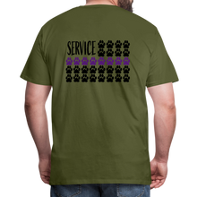 Load image into Gallery viewer, K9s Lead the Way - Service - Men&#39;s Premium T-Shirt - olive green
