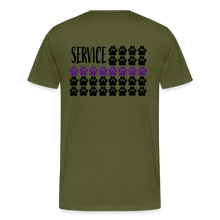 Load image into Gallery viewer, K9s Lead the Way - Service - Men&#39;s Premium T-Shirt - olive green
