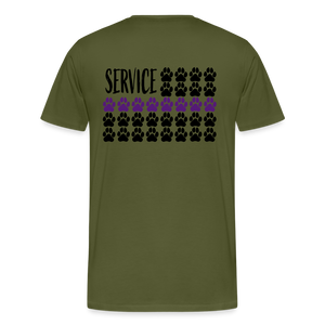 K9s Lead the Way - Service - Men's Premium T-Shirt - olive green