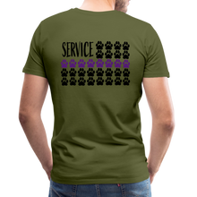 Load image into Gallery viewer, K9s Lead the Way - Service - Men&#39;s Premium T-Shirt - olive green
