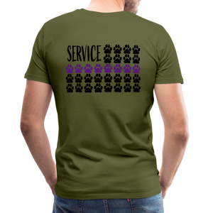 K9s Lead the Way - Service - Men's Premium T-Shirt - olive green