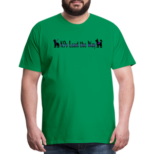 K9s Lead the Way - Service - Men's Premium T-Shirt - kelly green