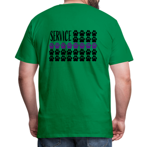 K9s Lead the Way - Service - Men's Premium T-Shirt - kelly green