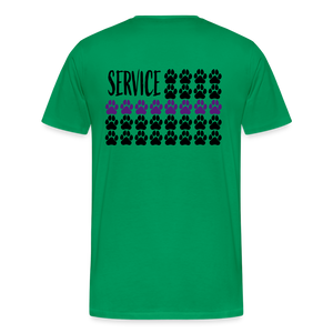 K9s Lead the Way - Service - Men's Premium T-Shirt - kelly green