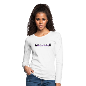 K9s Lead the Way - Service - Women's Premium Long Sleeve T-Shirt - white