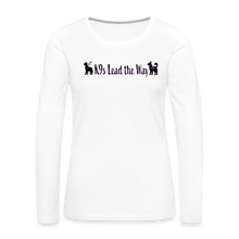 Load image into Gallery viewer, K9s Lead the Way - Service - Women&#39;s Premium Long Sleeve T-Shirt - white
