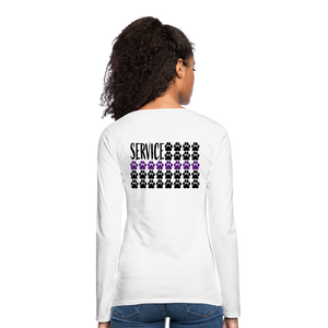 K9s Lead the Way - Service - Women's Premium Long Sleeve T-Shirt - white