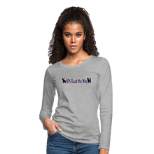 Load image into Gallery viewer, K9s Lead the Way - Service - Women&#39;s Premium Long Sleeve T-Shirt - heather gray
