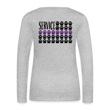 Load image into Gallery viewer, K9s Lead the Way - Service - Women&#39;s Premium Long Sleeve T-Shirt - heather gray
