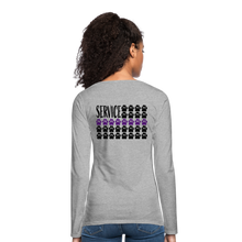 Load image into Gallery viewer, K9s Lead the Way - Service - Women&#39;s Premium Long Sleeve T-Shirt - heather gray
