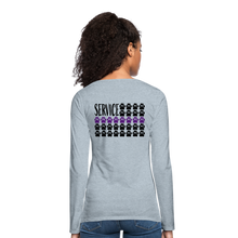 Load image into Gallery viewer, K9s Lead the Way - Service - Women&#39;s Premium Long Sleeve T-Shirt - heather ice blue
