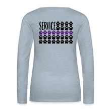 Load image into Gallery viewer, K9s Lead the Way - Service - Women&#39;s Premium Long Sleeve T-Shirt - heather ice blue
