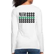 Load image into Gallery viewer, K9s Lead the Way - Military - Women&#39;s Premium Long Sleeve T-Shirt - white
