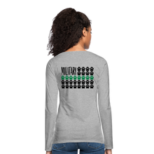 Load image into Gallery viewer, K9s Lead the Way - Military - Women&#39;s Premium Long Sleeve T-Shirt - heather gray
