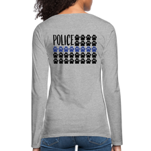 Load image into Gallery viewer, K9s Lead the Way - Police - Women&#39;s Premium Long Sleeve T-Shirt - heather gray
