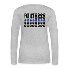 Load image into Gallery viewer, K9s Lead the Way - Police - Women&#39;s Premium Long Sleeve T-Shirt - heather gray
