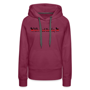 K9s Lead the Way - Fire - Women’s Premium Hoodie - burgundy