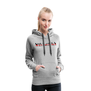 K9s Lead the Way - Fire - Women’s Premium Hoodie - heather grey