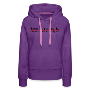 K9s Lead the Way - Fire - Women’s Premium Hoodie - purple