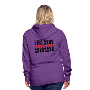 K9s Lead the Way - Fire - Women’s Premium Hoodie - purple