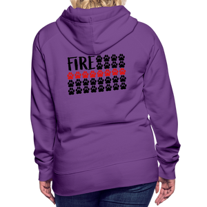 K9s Lead the Way - Fire - Women’s Premium Hoodie - purple