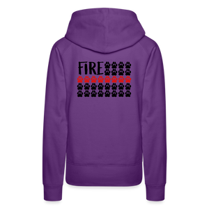 K9s Lead the Way - Fire - Women’s Premium Hoodie - purple