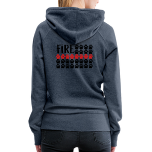 K9s Lead the Way - Fire - Women’s Premium Hoodie - heather denim