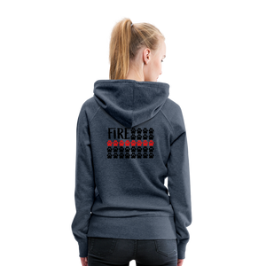 K9s Lead the Way - Fire - Women’s Premium Hoodie - heather denim