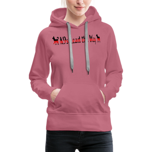 K9s Lead the Way - Fire - Women’s Premium Hoodie - mauve