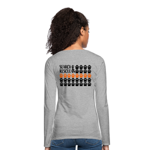 K9s Lead the Way - SAR - Women's Premium Long Sleeve T-Shirt - heather gray