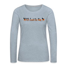 Load image into Gallery viewer, K9s Lead the Way - SAR - Women&#39;s Premium Long Sleeve T-Shirt - heather ice blue
