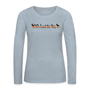 K9s Lead the Way - SAR - Women's Premium Long Sleeve T-Shirt - heather ice blue