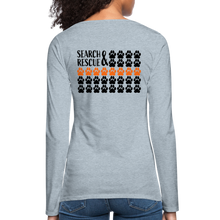 Load image into Gallery viewer, K9s Lead the Way - SAR - Women&#39;s Premium Long Sleeve T-Shirt - heather ice blue
