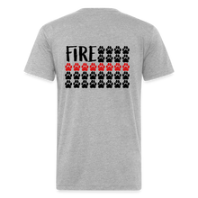 Load image into Gallery viewer, K9s Lead the Way - Fire - Fitted Cotton/Poly T-Shirt by Next Level - heather gray
