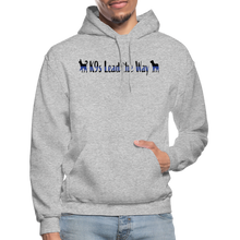 Load image into Gallery viewer, K9s Lead the Way - Police - Gildan Heavy Blend Adult Hoodie - heather gray
