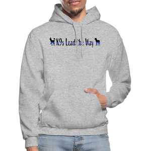 K9s Lead the Way - Police - Gildan Heavy Blend Adult Hoodie - heather gray