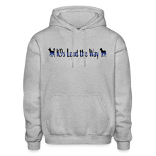 Load image into Gallery viewer, K9s Lead the Way - Police - Gildan Heavy Blend Adult Hoodie - heather gray
