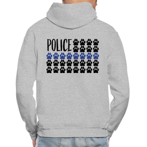 K9s Lead the Way - Police - Gildan Heavy Blend Adult Hoodie - heather gray