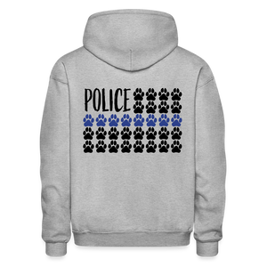 K9s Lead the Way - Police - Gildan Heavy Blend Adult Hoodie - heather gray