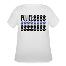 Load image into Gallery viewer, K9s Lead the Way - Police - Women’s Curvy T-Shirt - white
