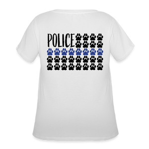 K9s Lead the Way - Police - Women’s Curvy T-Shirt - white