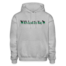 Load image into Gallery viewer, K9s Lead the Way - Military - Gildan Heavy Blend Adult Hoodie - heather gray
